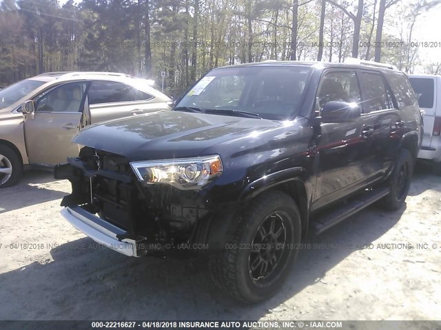 JTEZU5JR1G5125992 - 2016 TOYOTA 4RUNNER SR5/LIMITED/SR5 PREMIUM BLACK photo 2