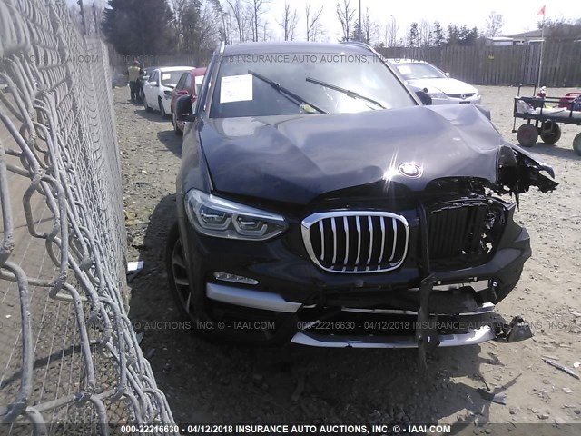 5UXTR9C56JLC75632 - 2018 BMW X3 XDRIVEM40I BLACK photo 1
