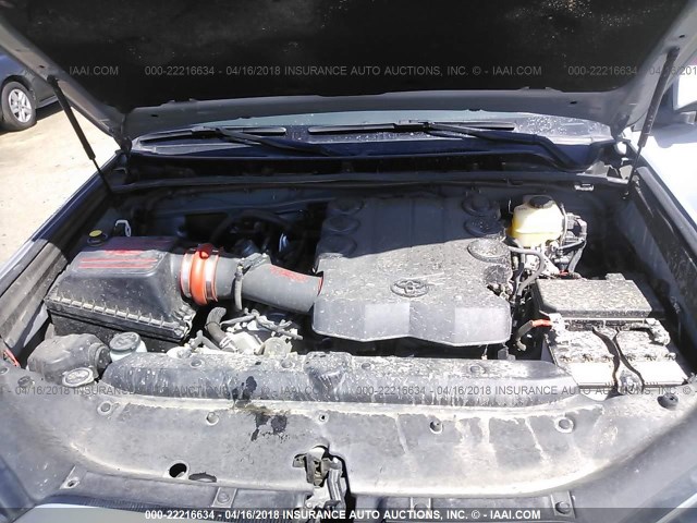 JTEBU5JR9H5435360 - 2017 TOYOTA 4RUNNER SR5 PREM/LTDL/TRAIL/TRD GRAY photo 10