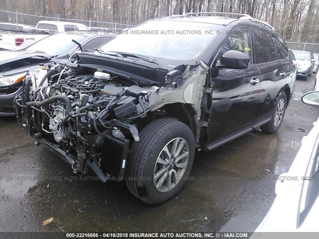 5N1AR2MM0EC658096 - 2014 NISSAN PATHFINDER S/SV/SL/PLATINUM 黑色 照片 2