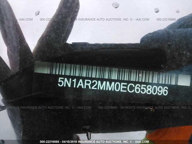 5N1AR2MM0EC658096 - 2014 NISSAN PATHFINDER S/SV/SL/PLATINUM 黑色 照片 9