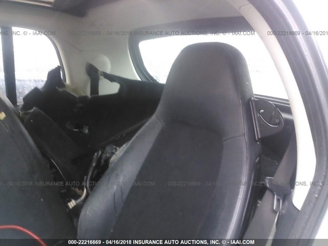 WMEEJ3BA7FK803042 - 2015 SMART FORTWO PURE/PASSION WHITE photo 8