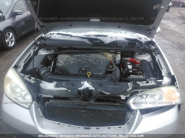 1G1ZT58N28F148227 - 2008 CHEVROLET MALIBU LT/CLASSIC SILVER photo 10