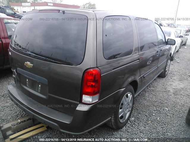 1GNDV23W58D176813 - 2008 CHEVROLET UPLANDER LS BROWN photo 4