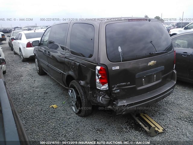 1GNDV23W58D176813 - 2008 CHEVROLET UPLANDER LS BROWN photo 6