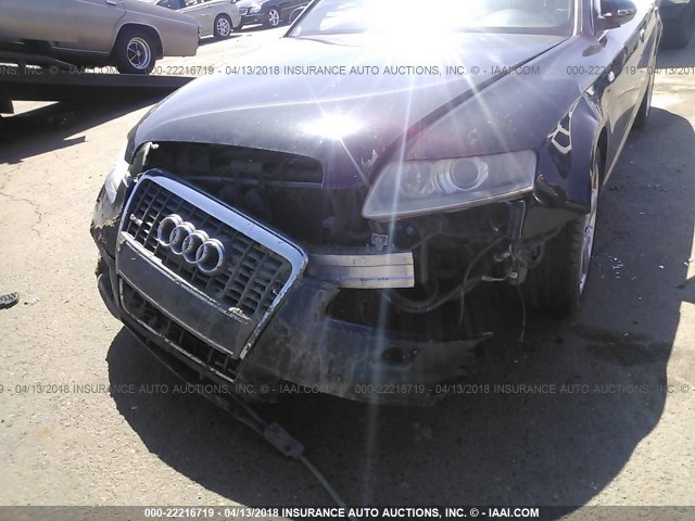 WAUAH74F98N178313 - 2008 AUDI A6 3.2 BLACK photo 6