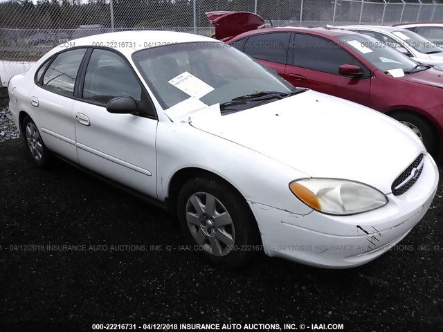 1FAFP52241G251314 - 2001 FORD TAURUS LX WHITE photo 1