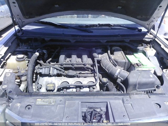 2FMDK52C49BA32019 - 2009 FORD FLEX SEL ვერცხლისფერი ფოტო 10