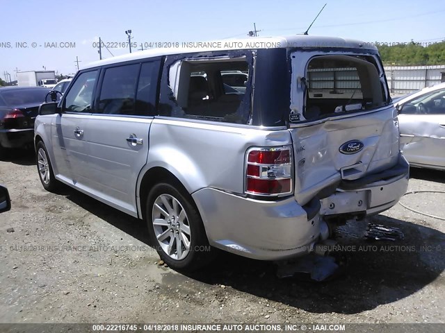 2FMDK52C49BA32019 - 2009 FORD FLEX SEL ვერცხლისფერი ფოტო 3