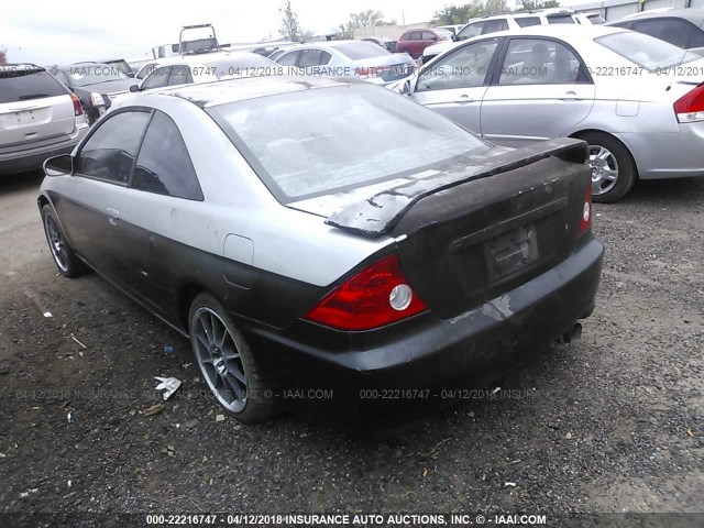 1HGEM21965L007576 - 2005 HONDA CIVIC EX SILVER photo 3