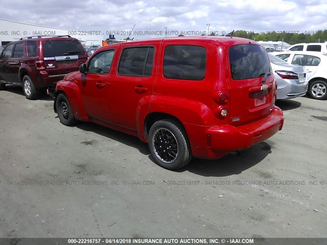 3GNDA13D98S568035 - 2008 CHEVROLET HHR LS RED photo 3
