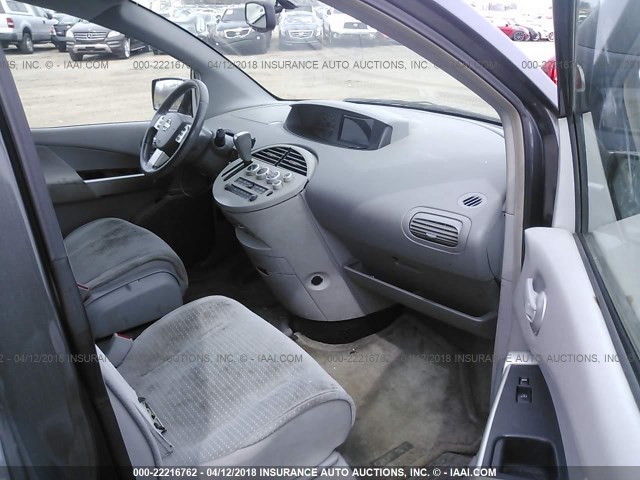 5N1BV28U44N360048 - 2004 NISSAN QUEST S/SE/SL GRAY photo 5