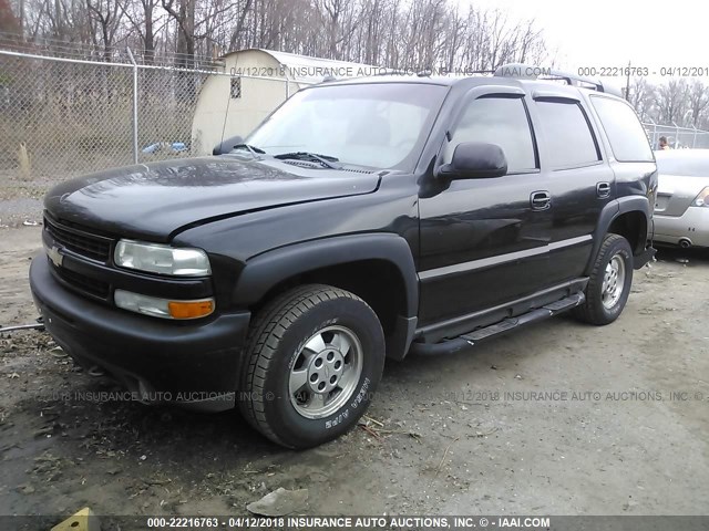 1GNEK13Z64R299535 - 2004 CHEVROLET TAHOE K1500 BLACK photo 2