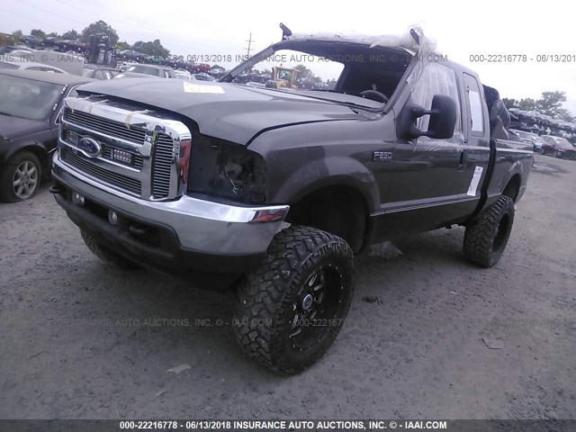 1FTNX21L44EA23408 - 2004 FORD F250 SUPER DUTY GRAY photo 2