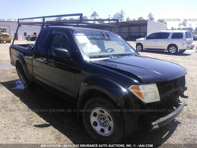 1N6BD06T75C435096 - 2005 NISSAN FRONTIER KING CAB XE BLACK photo 1