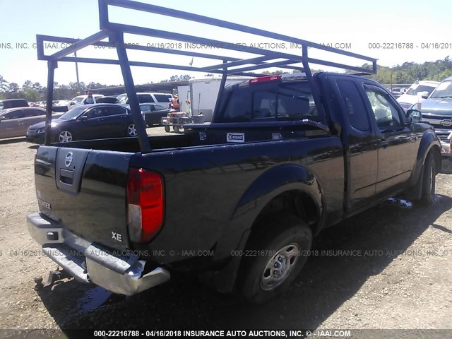 1N6BD06T75C435096 - 2005 NISSAN FRONTIER KING CAB XE BLACK photo 4