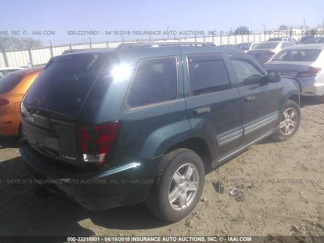 1J4GR48K35C651835 - 2005 JEEP GRAND CHEROKEE LAREDO/COLUMBIA/FREEDOM 绿色 照片 4