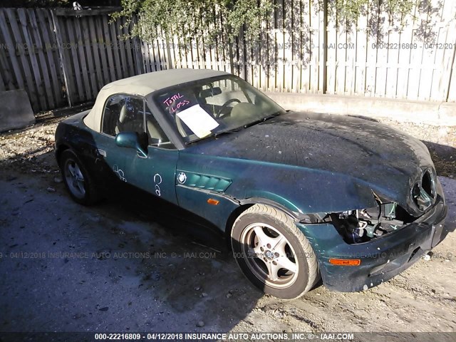 4USCH732XVLB79758 - 1997 BMW Z3 1.9 GREEN photo 1