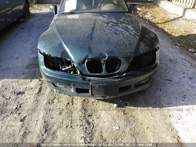 4USCH732XVLB79758 - 1997 BMW Z3 1.9 GREEN photo 6