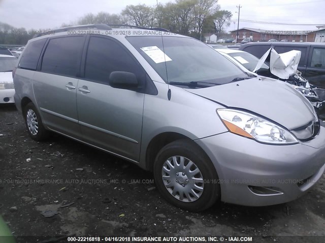 5TDZA23C36S520964 - 2006 TOYOTA SIENNA CE/LE SILVER photo 1