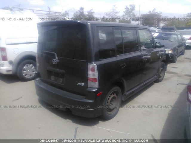 JTLKT324164083672 - 2006 TOYOTA SCION XB GRAY photo 4