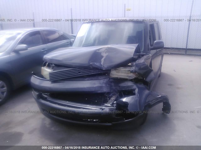 JTLKT324164083672 - 2006 TOYOTA SCION XB GRAY photo 6