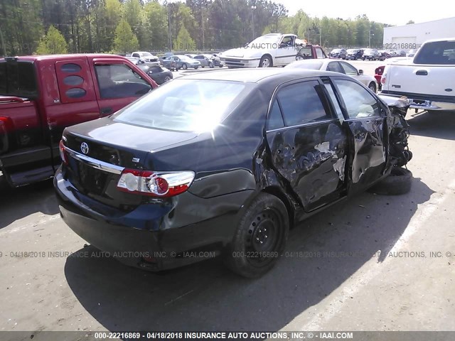 2T1BU4EE3DC994972 - 2013 TOYOTA COROLLA S/LE BLACK photo 4