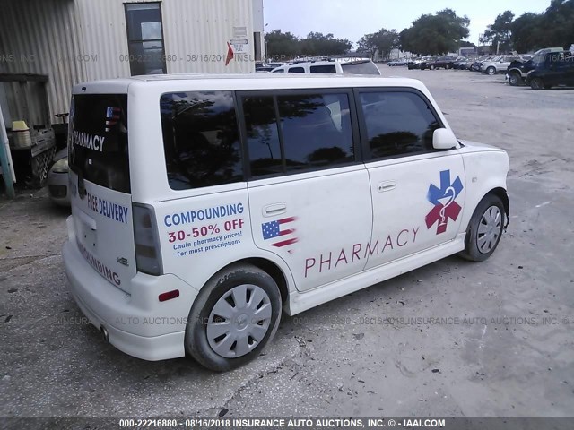 JTLKT324664061246 - 2006 TOYOTA SCION XB Weiß Foto 4