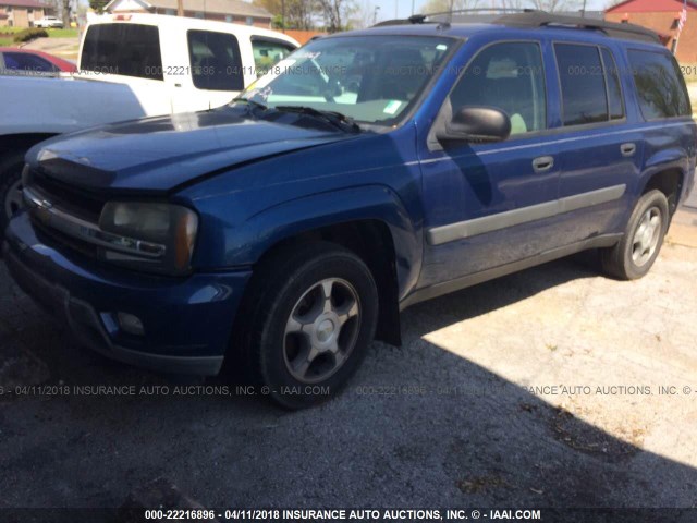 1GNES16S956200644 - 2005 CHEVROLET TRAILBLAZER EXT LS/EXT LT BLUE photo 2