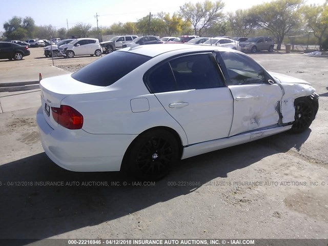 WBAPH5C54BF093744 - 2011 BMW 328 I SULEV WHITE photo 4