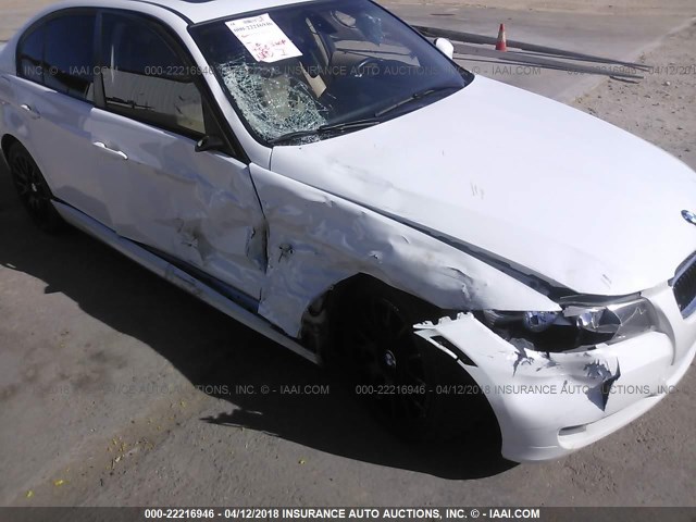 WBAPH5C54BF093744 - 2011 BMW 328 I SULEV WHITE photo 6