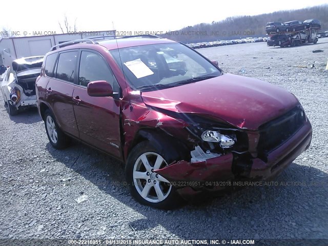 JTMBK31V885053056 - 2008 TOYOTA RAV4 LIMITED RED photo 1