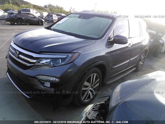 5FNYF5H90GB015210 - 2016 HONDA PILOT TOURING GRAY photo 2