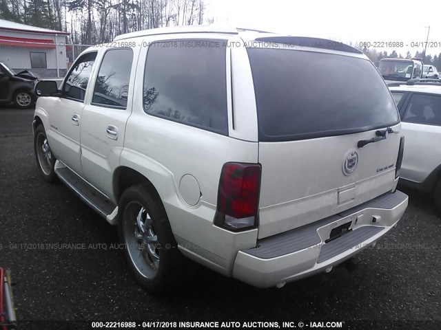 1GYEK63N92R243521 - 2002 CADILLAC ESCALADE LUXURY 白色 照片 3