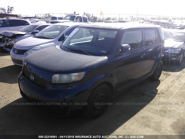 JTLKE50E081015336 - 2008 TOYOTA SCION XB BLUE photo 2