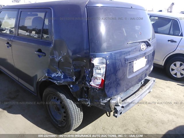 JTLKE50E081015336 - 2008 TOYOTA SCION XB BLUE photo 6