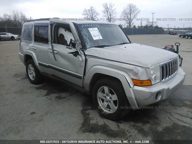 1J8HG48K37C608530 - 2007 JEEP COMMANDER SILVER photo 1