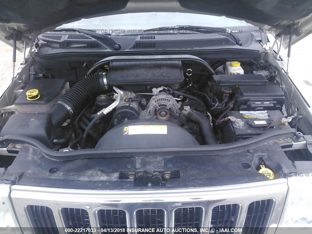 1J8HG48K37C608530 - 2007 JEEP COMMANDER SILVER photo 10