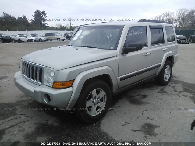 1J8HG48K37C608530 - 2007 JEEP COMMANDER SILVER photo 2