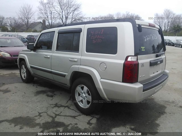 1J8HG48K37C608530 - 2007 JEEP COMMANDER SILVER photo 3