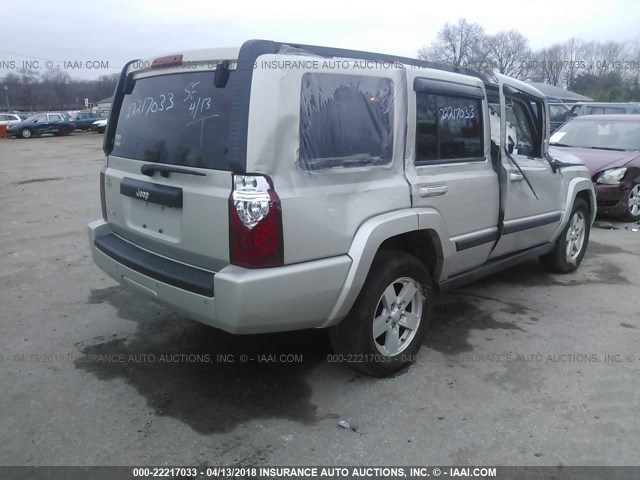 1J8HG48K37C608530 - 2007 JEEP COMMANDER SILVER photo 4