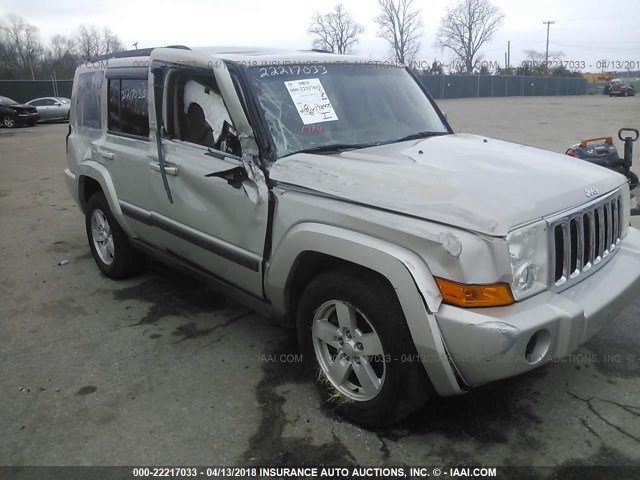 1J8HG48K37C608530 - 2007 JEEP COMMANDER SILVER photo 6
