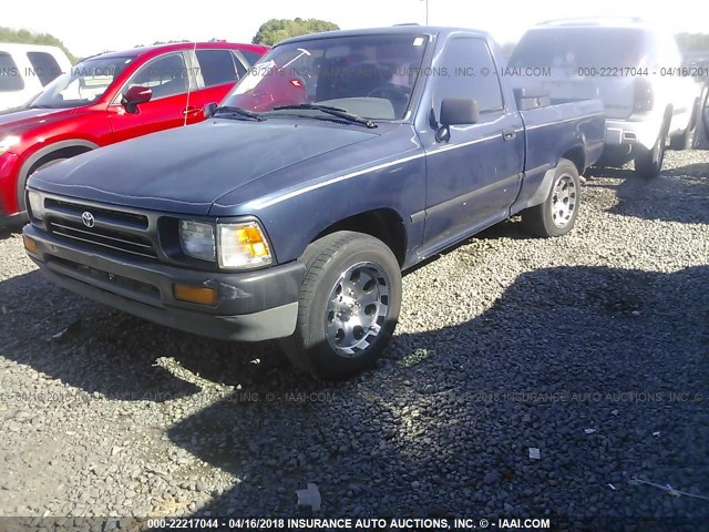 4TARN81A7RZ240388 - 1994 TOYOTA PICKUP 1/2 TON SHORT WHEELBASE STB Dark Blue photo 2