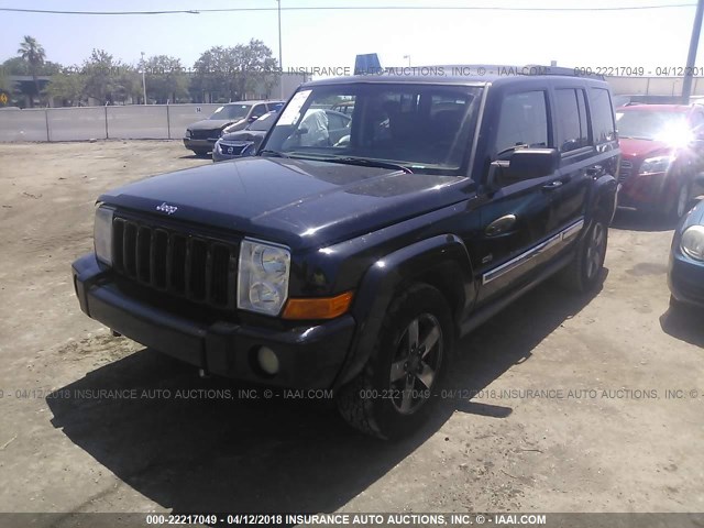 1J8HG48K46C363364 - 2006 JEEP COMMANDER შავი ფოტო 2