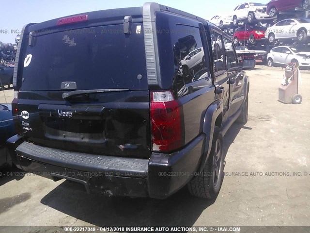 1J8HG48K46C363364 - 2006 JEEP COMMANDER შავი ფოტო 4