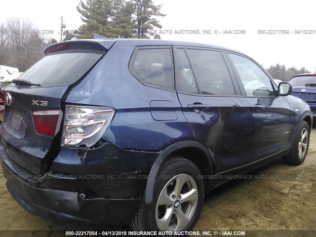 5UXWX5C57BL712757 - 2011 BMW X3 XDRIVE28I Dark Blue photo 6