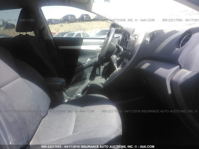 2T1KU40E09C012622 - 2009 TOYOTA COROLLA MATRIX  GRAY photo 5