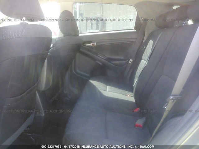 2T1KU40E09C012622 - 2009 TOYOTA COROLLA MATRIX  GRAY photo 8