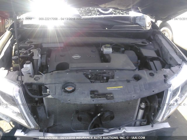 5N1AR2MN5FC608109 - 2015 NISSAN PATHFINDER S/SV/SL/PLATINUM 黑色 照片 10