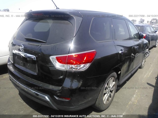 5N1AR2MN5FC608109 - 2015 NISSAN PATHFINDER S/SV/SL/PLATINUM 黑色 照片 4